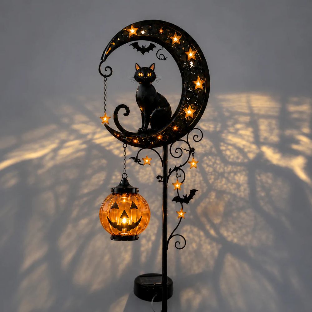 Pumpkin Moon Garden Stake Light🎃