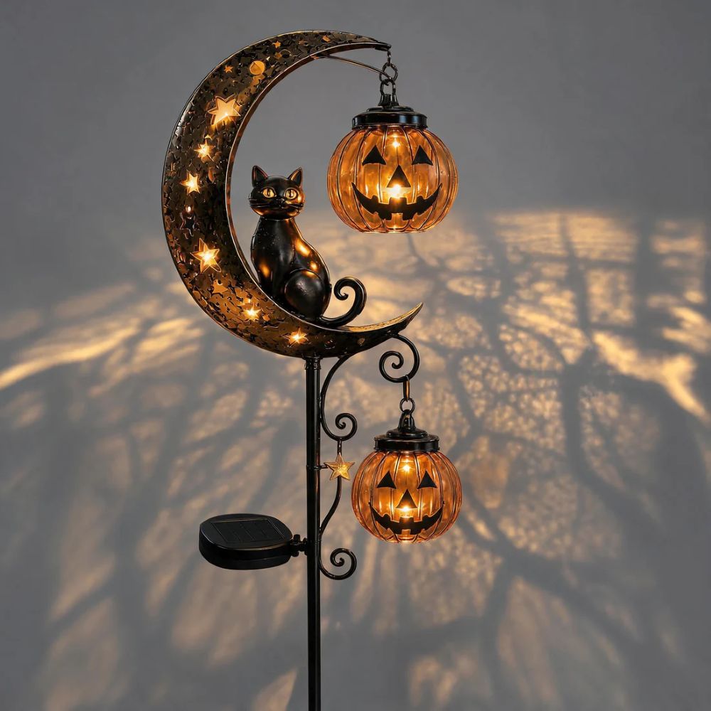 Pumpkin Moon Garden Stake Light🎃