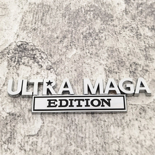 Ultra Maga Edition - Emblem Sticker Badge, Funny Decals for Car, Truck, SUV, Motorcycle - TE025