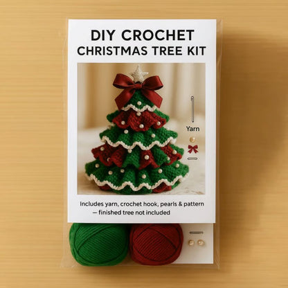 DIY Crochet Christmas Tree Kit – ✨Handmade Holiday Decoration Set