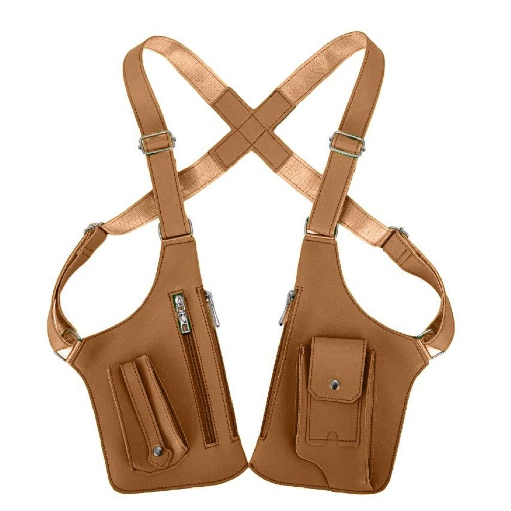 Premium Leather Shoulder Bag - Hidden Anti-Theft Compartments