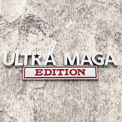 Ultra Maga Edition - Emblem Sticker Badge, Funny Decals for Car, Truck, SUV, Motorcycle - TE025