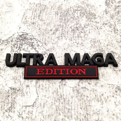 Ultra Maga Edition - Emblem Sticker Badge, Funny Decals for Car, Truck, SUV, Motorcycle - TE025