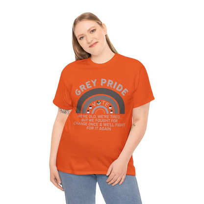 Grey Pride T-Shirt – Inspirational Aging With Strength Graphic Tee