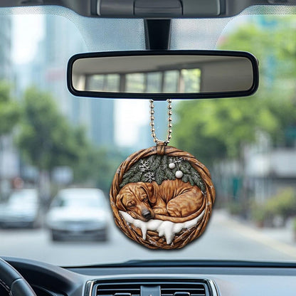 Rhodesian Ridgeback In Mini Basket Ornament - MB016