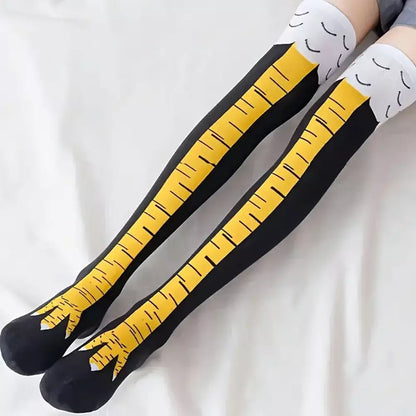 16-inch-long chicken leg novelty socks