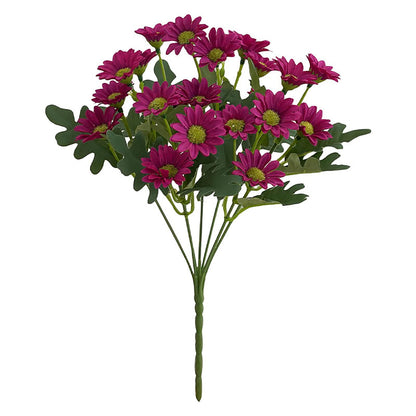 Artificial Outdoor Sunset Mums Flowers - UV resistant, Waterproof, Windproof
