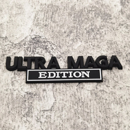 Ultra Maga Edition - Emblem Sticker Badge, Funny Decals for Car, Truck, SUV, Motorcycle - TE025