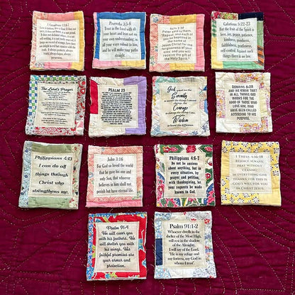 Prayer Quilt With Cross Inside