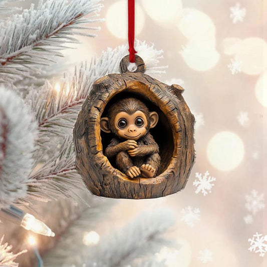 Monkey - Animal Christmas Ornament CH018