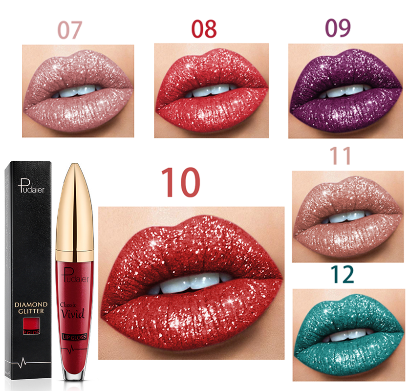 18 Color Diamond Shiny Long Lasting Lipstick