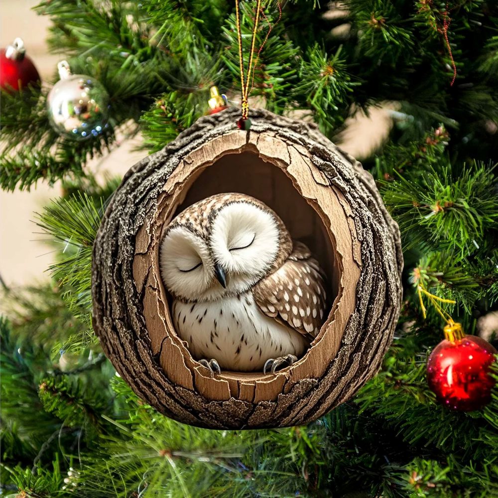 Owl - Animal Christmas Ornament CH096