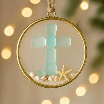 Sea Glass Coastal Christmas Tree Ornament