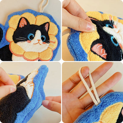 Adorable Cat Hand Towels - H549