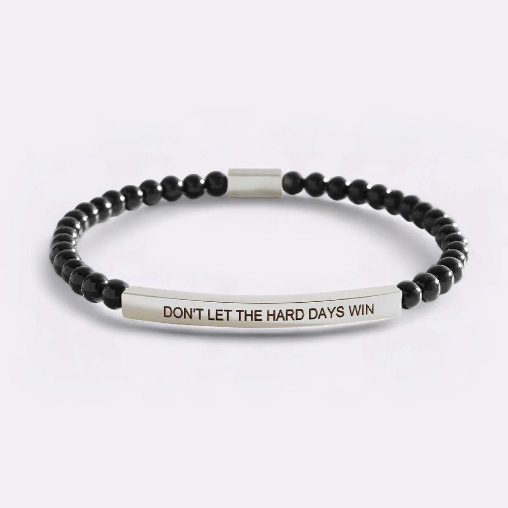 Don't Let The Hard Days Win Beaded Inspire Bracelet