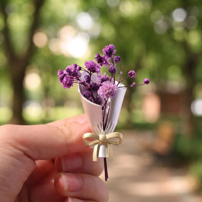 Real Flower Keepsake Brooch - Personalized Your Own Floral