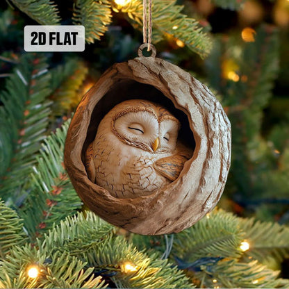 Cute Owl - Animal Christmas Ornament CH086