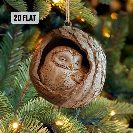 Cute Owl - Animal Christmas Ornament CH086