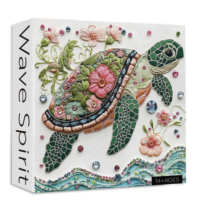 Wave Spirit Jigsaw Wooden Puzzle 1000 Pieces - Turtle