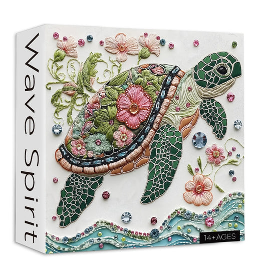 Wave Spirit Jigsaw Wooden Puzzle 1000 Pieces - Turtle