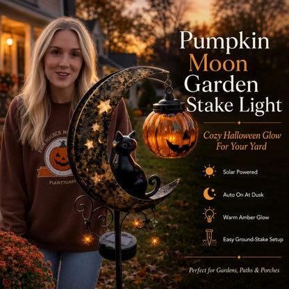 Pumpkin Moon Garden Stake Light🎃