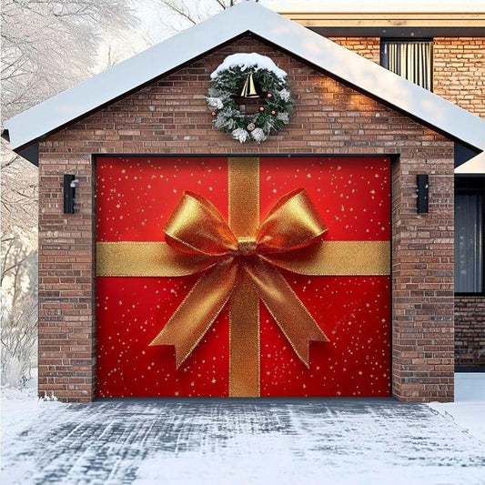 Gift Wrap Christmas Garage Door Covers D487