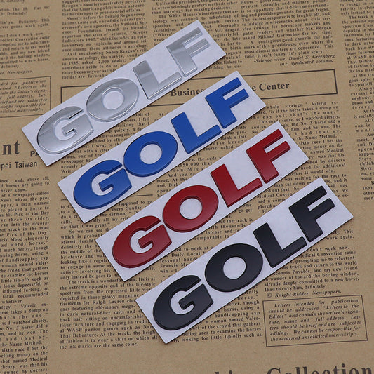 Golf - Emblem Sticker Badge, Funny Decals for Car, Truck, SUV, Motorcycle - TE033