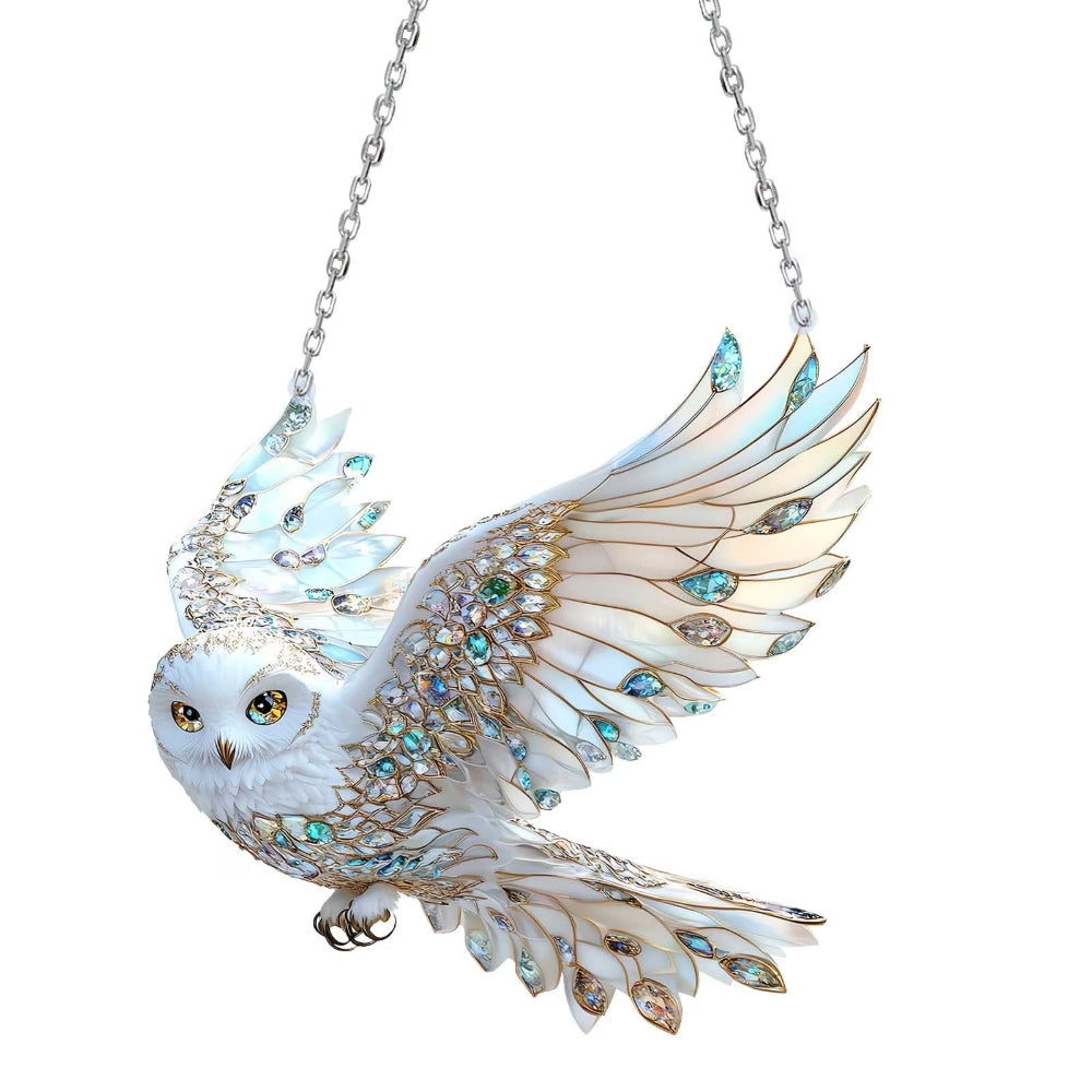 Crystal Bird Stained Art Ornament