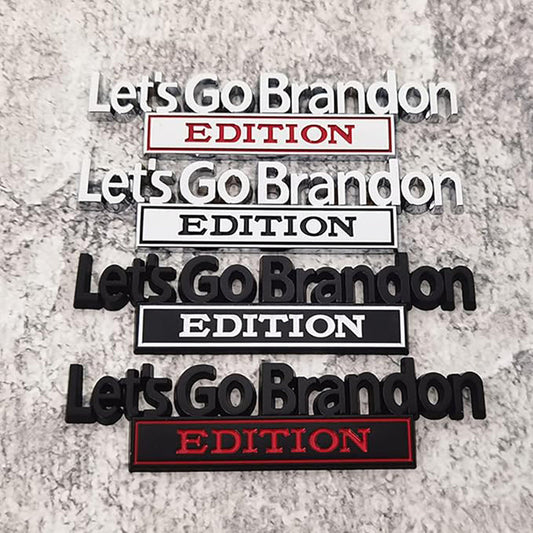 Lets Go Brandon Edition - Emblem Sticker Badge, Funny Decals for Car, Truck, SUV, Motorcycle - TE040