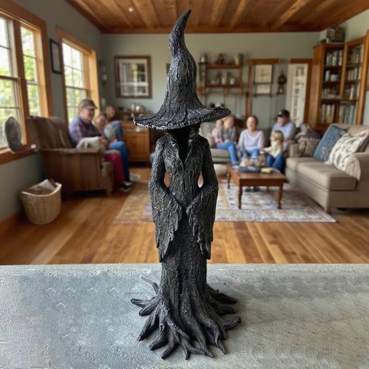 🧙‍♀️💫Hand-Painted Enchanting Witch Statue - The Guardian of Your Home