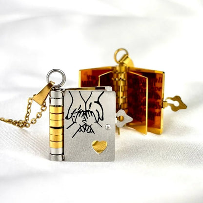 To My Incredible Son - Mini Book Message Necklace