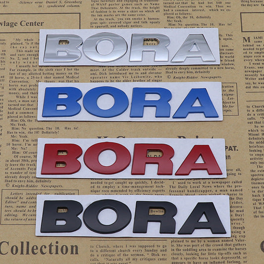 Bora - Emblem Sticker Badge, Funny Decals for Car, Truck, SUV, Motorcycle - TE032