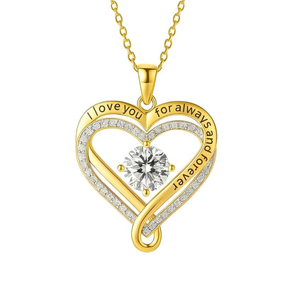 "To My Wife" Forever & Always Heart Necklace