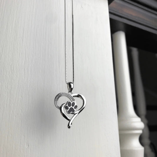 Infinite Heart Paw Necklace