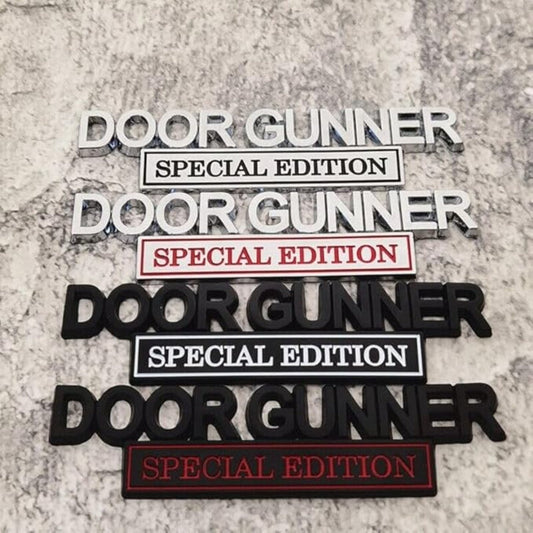 Door Gunner Special Edition - Emblem Sticker Badge, Funny Decals for Car, Truck, SUV, Motorcycle - TE024