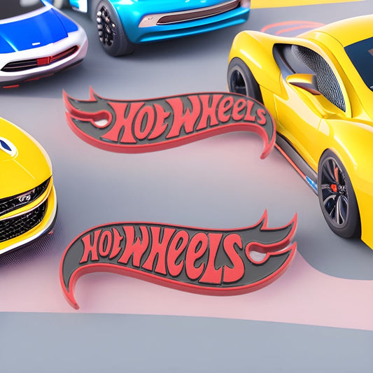 Hot Wheels - Emblem Sticker Badge, Funny Decals for Car, Truck, SUV, Motorcycle - TE003