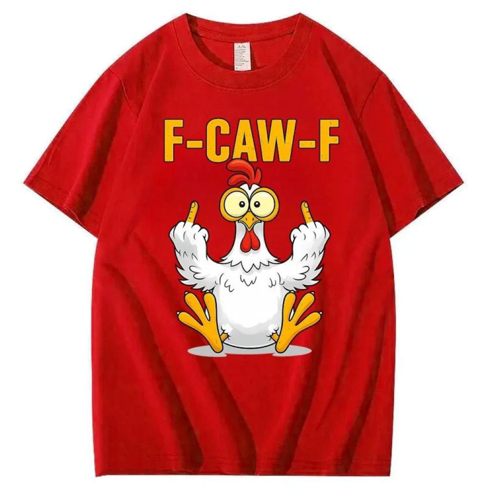 F-Caw-F Chicken Cotton T-Shirt
