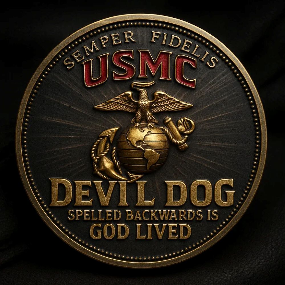 USMC “Devil Dog – Guided by Faith” Commemorative Coin