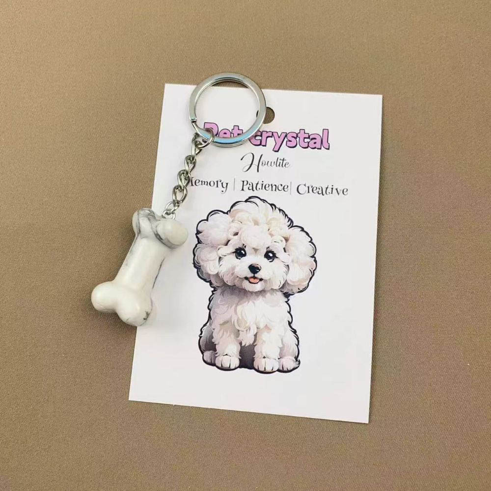 Pet Crystal Charm Keychain – Emotional Support Gift