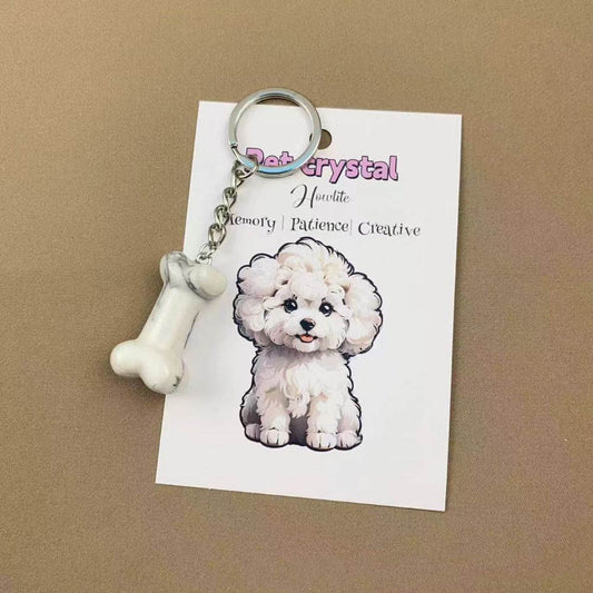 Pet Crystal Charm Keychain – Emotional Support Gift