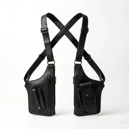 Premium Leather Shoulder Bag - Hidden Anti-Theft Compartments