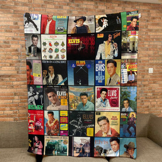 Elvis Presley Blanket - D599 - A Cozy Tribute to the King of Rock ’n’ Roll