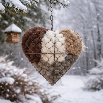Bird Nesting Heart Outdoor Yard Art