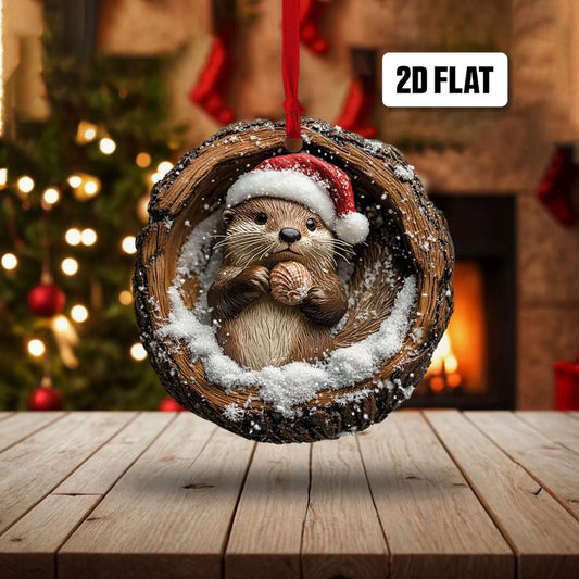 Otter - Animal Christmas Ornament CH084