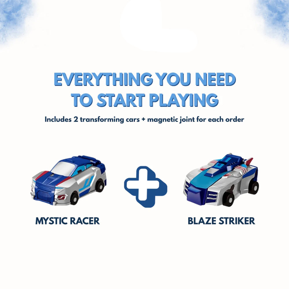 2-in-1 Transforming Dragon Car Toy with Collision Action