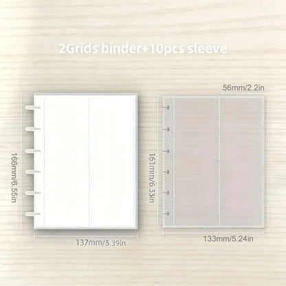 2-grid photo booth album sleeve for 2x6 inch photo strips