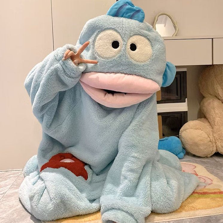 Funny Big Mouth Plush Onesie Pajamas