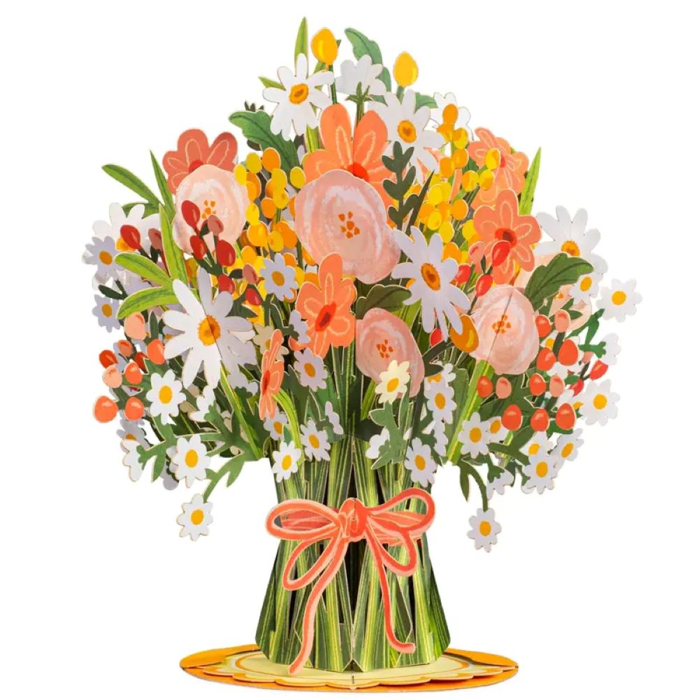 Paper Love Flower Bouquet Pop-Up Card
