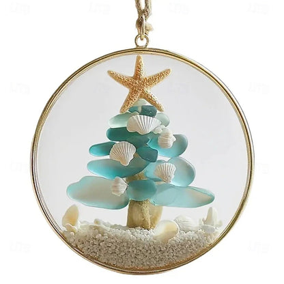 Sea Glass Coastal Christmas Tree Ornament