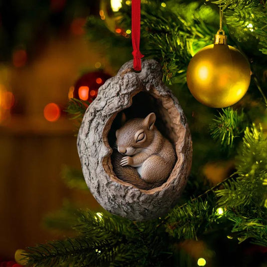 Squirrel - Animal Christmas Ornament CH021